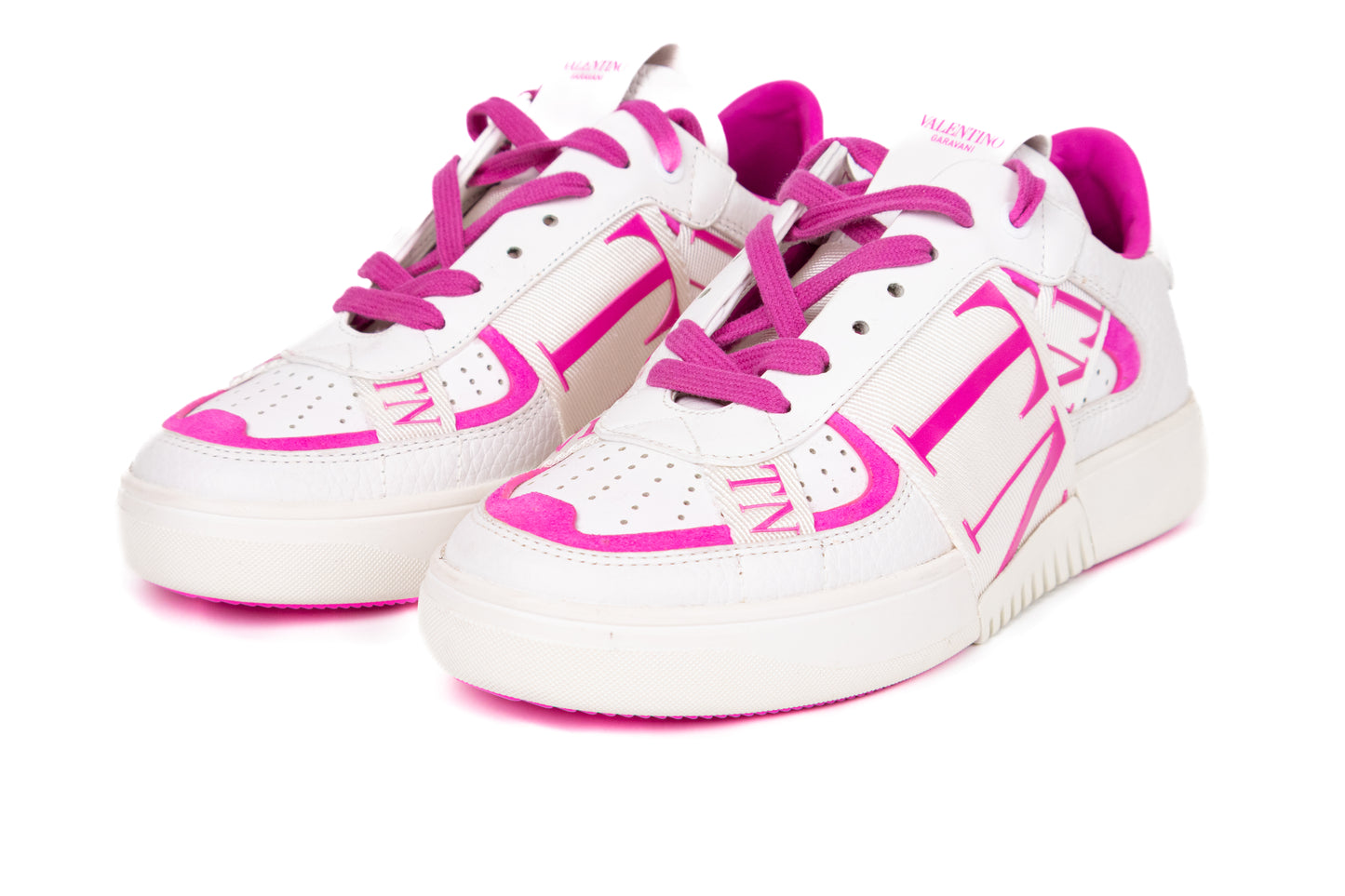VALENTINO GARAVANI TENIS VL7N WHITE & PINK