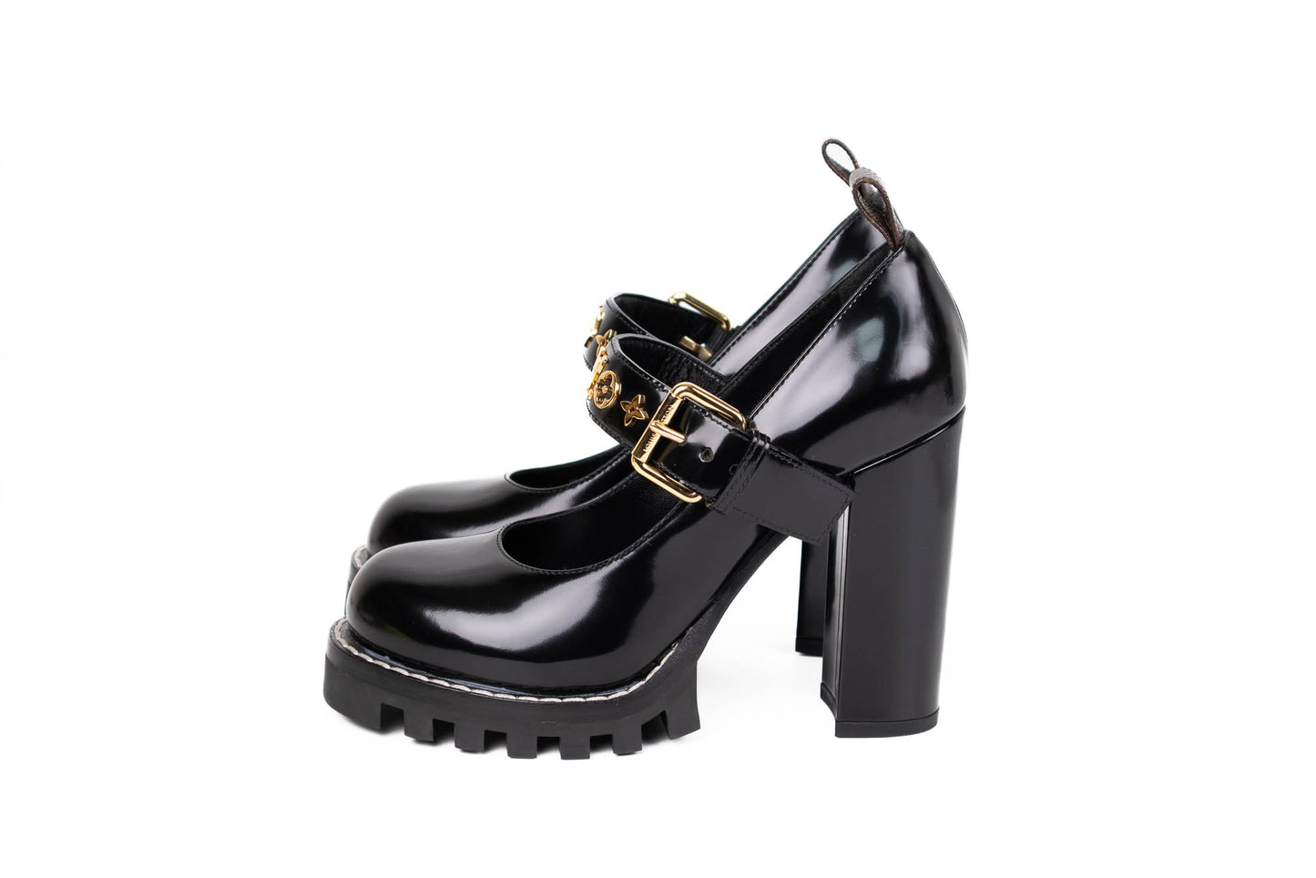 STAR TRAIL PUMPS MARY JANES BLACK