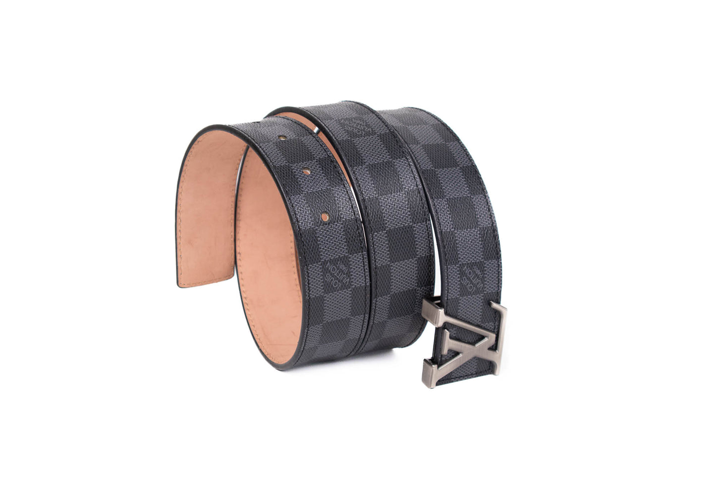 CINTURON LV DAMIER GRAPHITE INITIALS