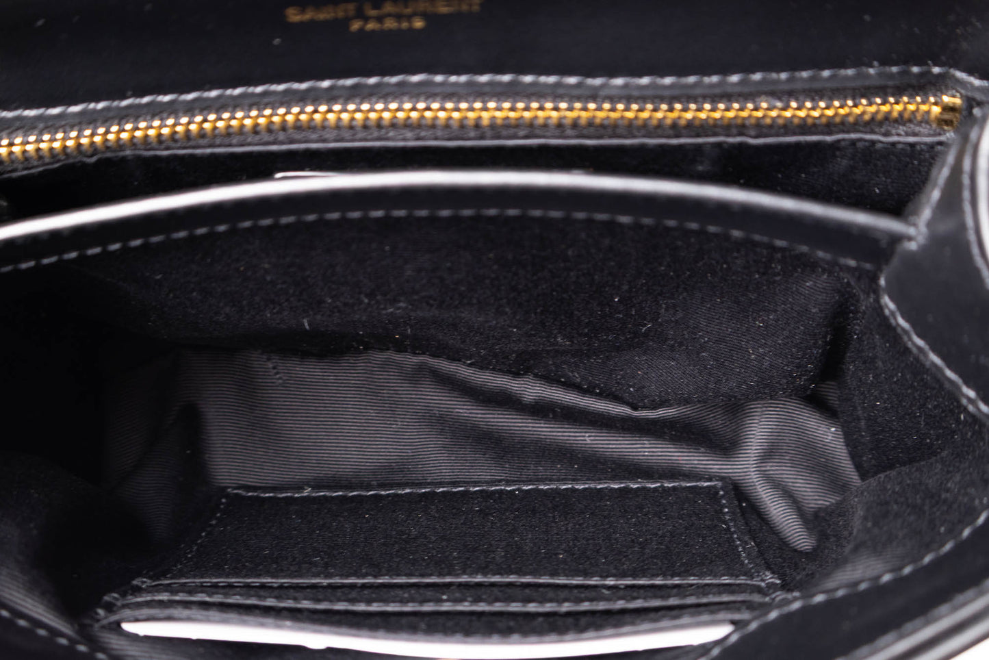 CALFSKIN Y QUILTED MONOGRAM TOY LOULOU CROSSBODY BAG BLACK