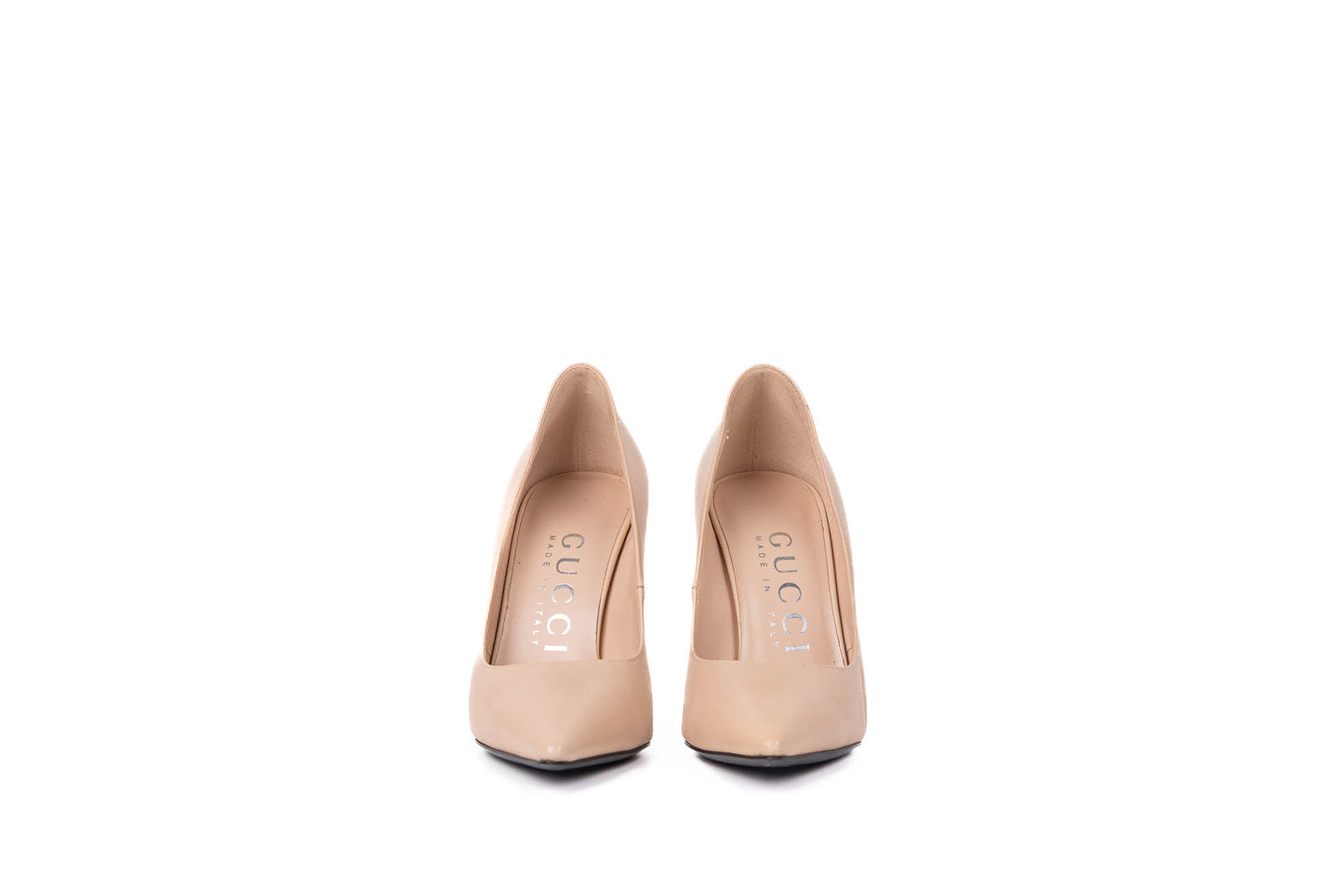 GG LOGO LEATHER PUMPS