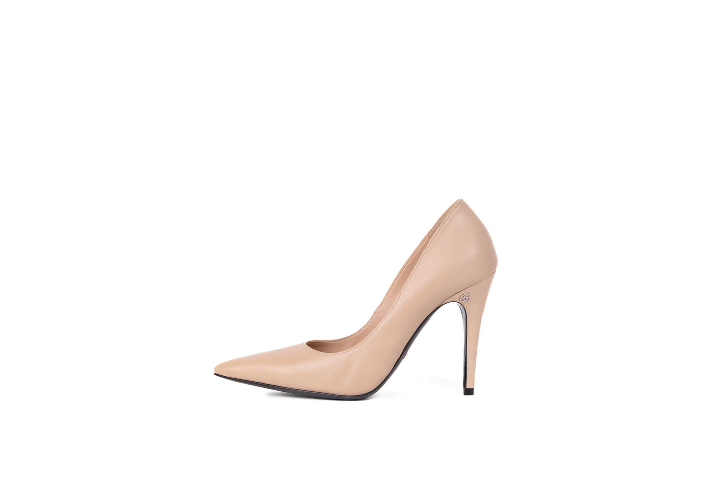 GG LOGO LEATHER PUMPS