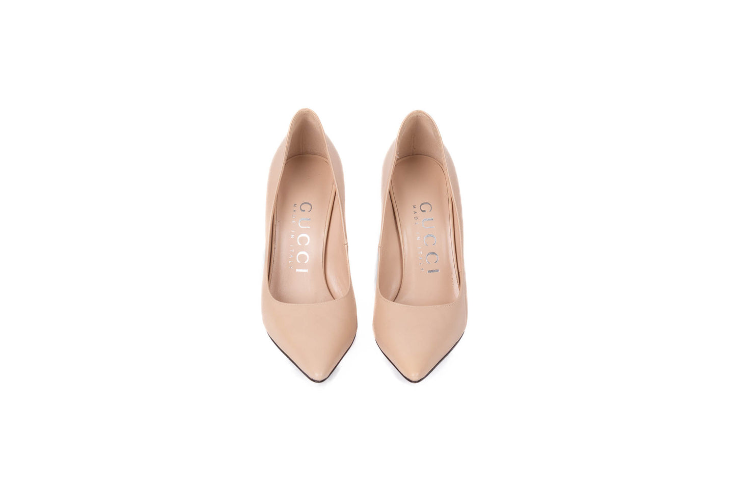 GG LOGO LEATHER PUMPS