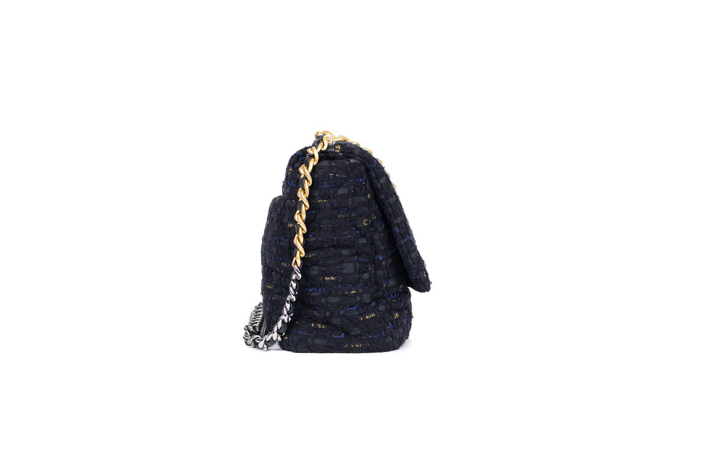 CHANEL 19 TWEED QUILTED MAXI