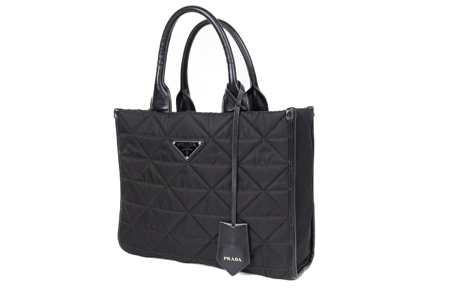 PRADA TRIANGLE LOGO TOTE RE-NYLON