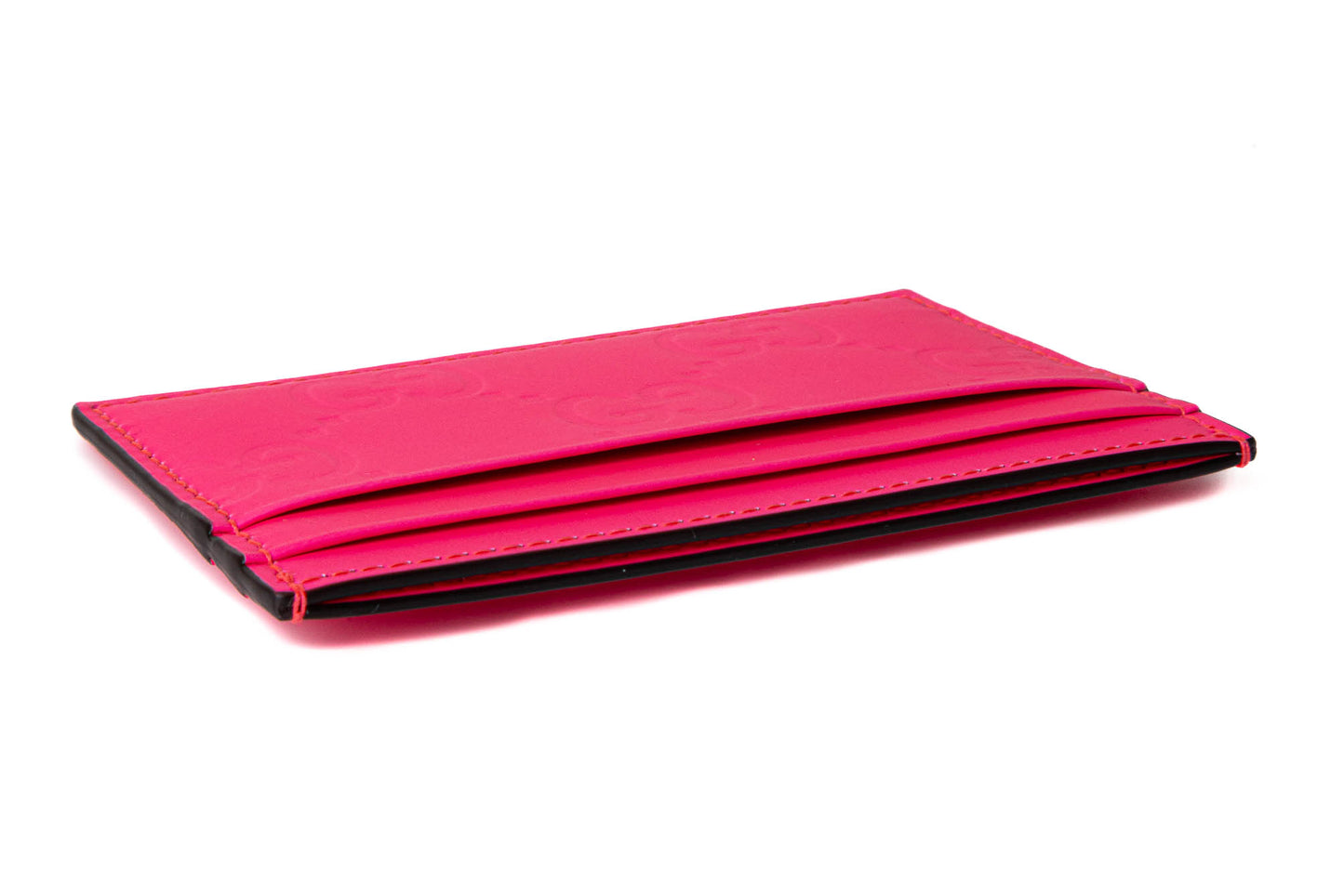 TARJETERO GUCCI MONOGRAM PINK