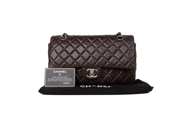 Chanel Classic Double Flap BAG Medium Chocolate bolso — Luxette