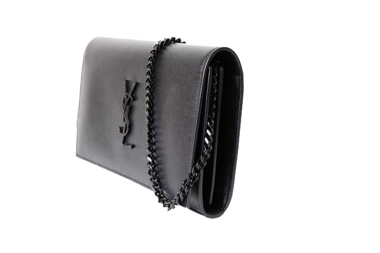 Saint Laurent YSL Wallet ON Chain Kate Black ON Black bolso — vista 5, Luxette