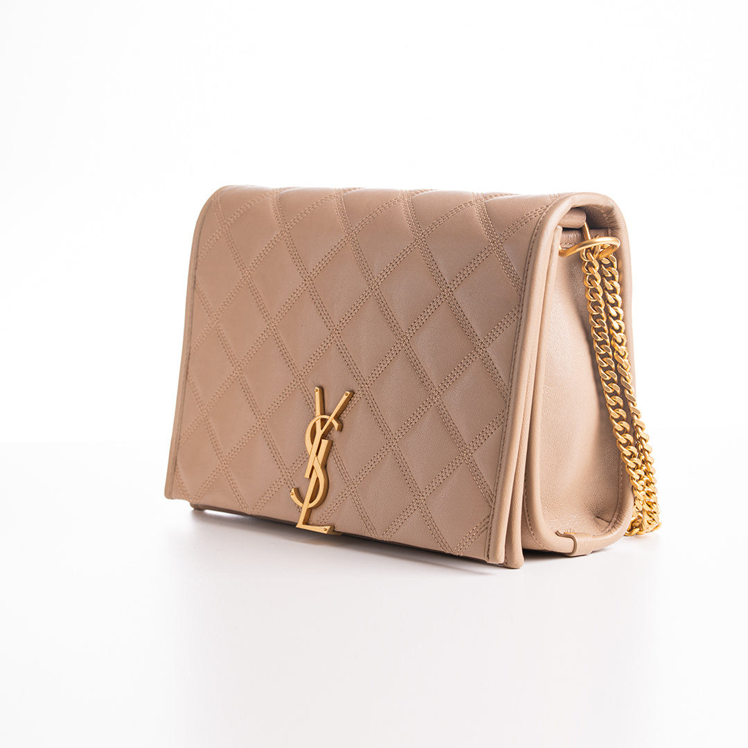 YSL QUILTED LEATHER BECKY