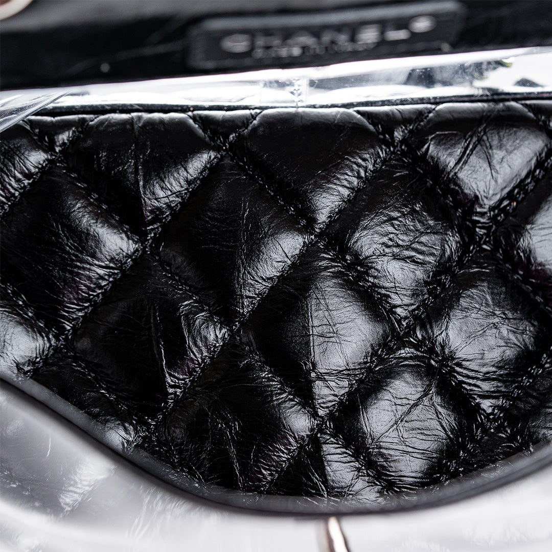 CRUMPLED CALFSKIN PVC QUILTED BACKPACK
