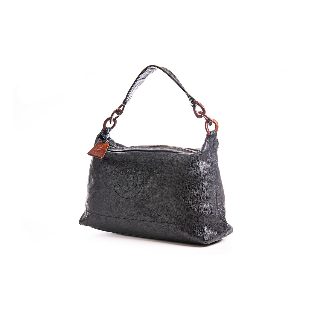 CC TIMELESS HOBO CAVIAR LEATHER BLACK