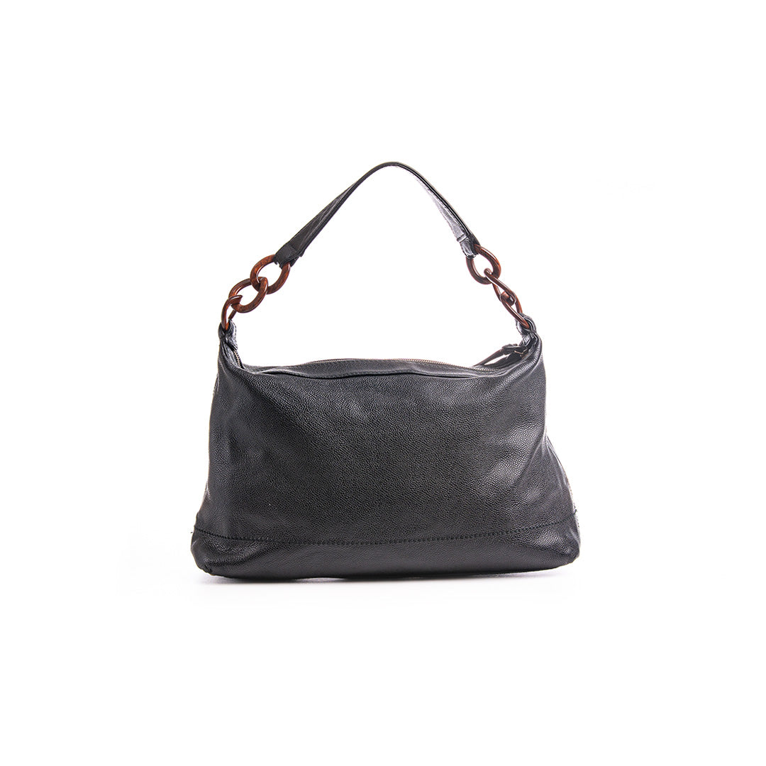CC TIMELESS HOBO CAVIAR LEATHER BLACK
