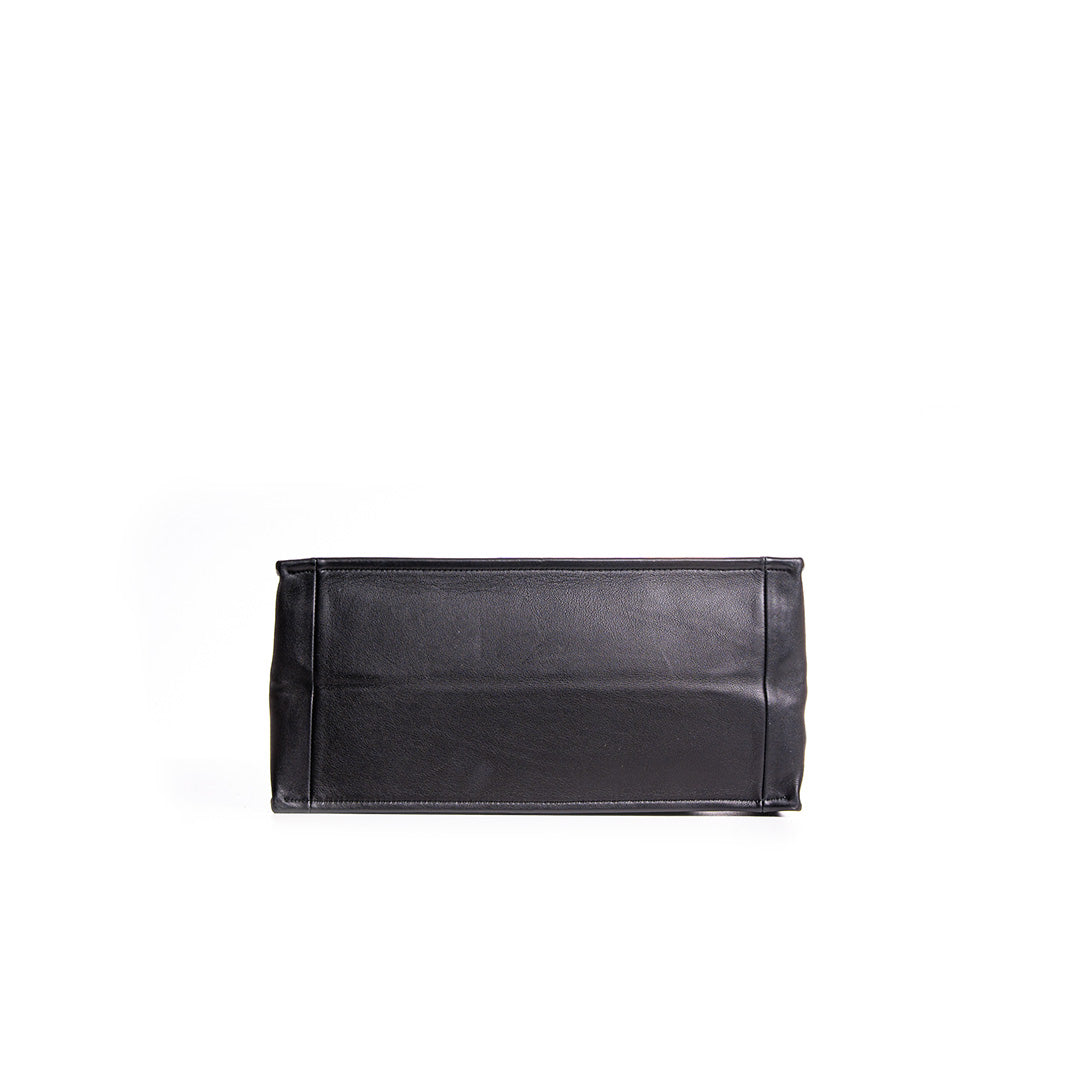 MEDIUM DIOR BOOK TOTE BLACK CALFSKIN