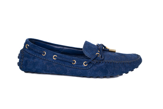 LV GLORIA FLAT LOAFER BLUE MONOGRAM