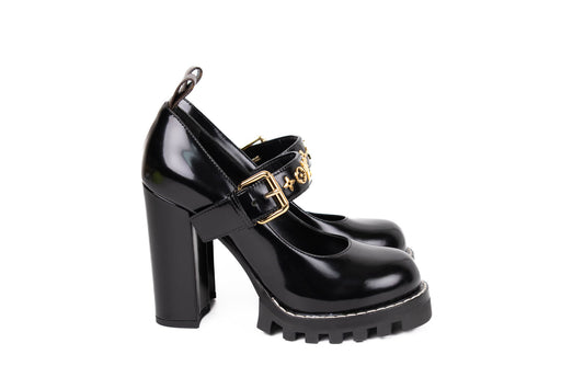 STAR TRAIL PUMPS MARY JANES BLACK
