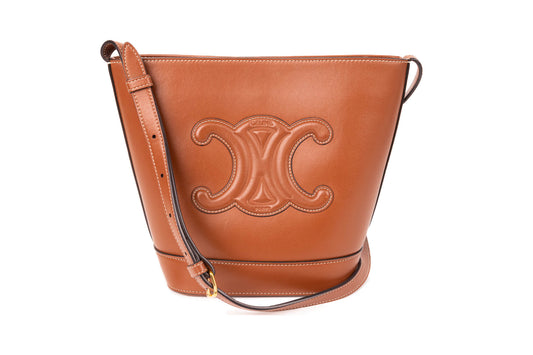 CELINE SMALL BUCKET BAG CUIR TRIOMPHE TAN
