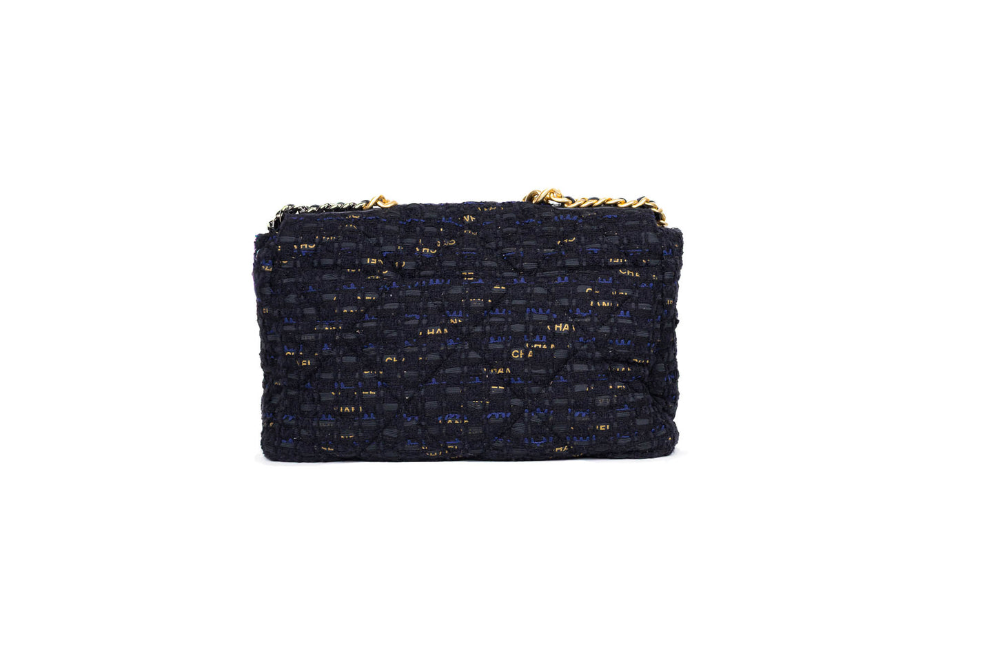 CHANEL 19 TWEED QUILTED MAXI