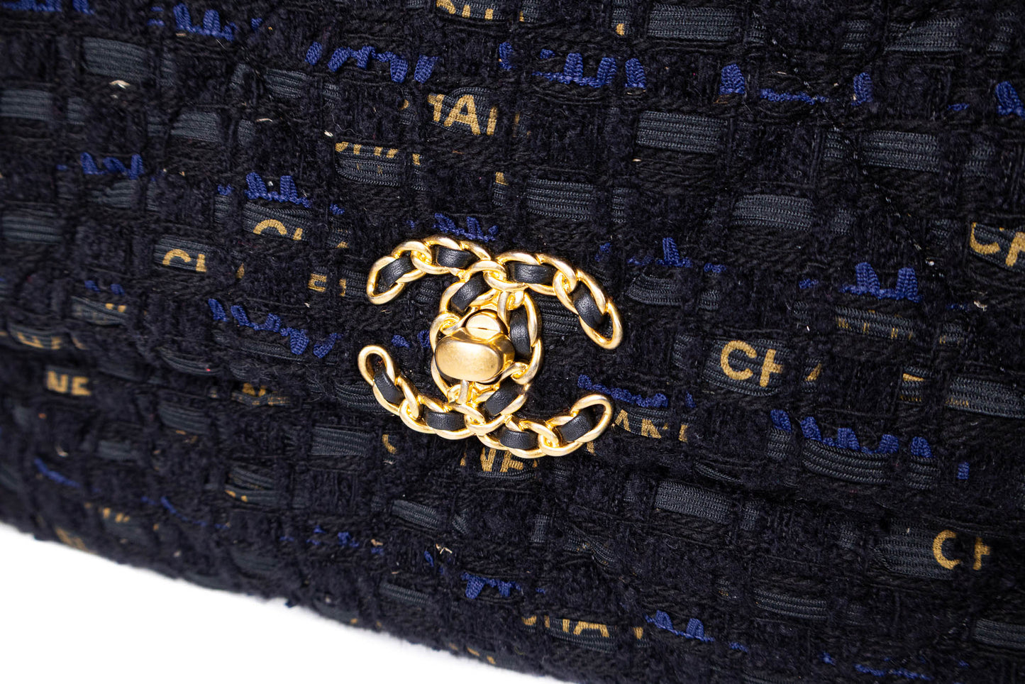 CHANEL 19 TWEED QUILTED MAXI