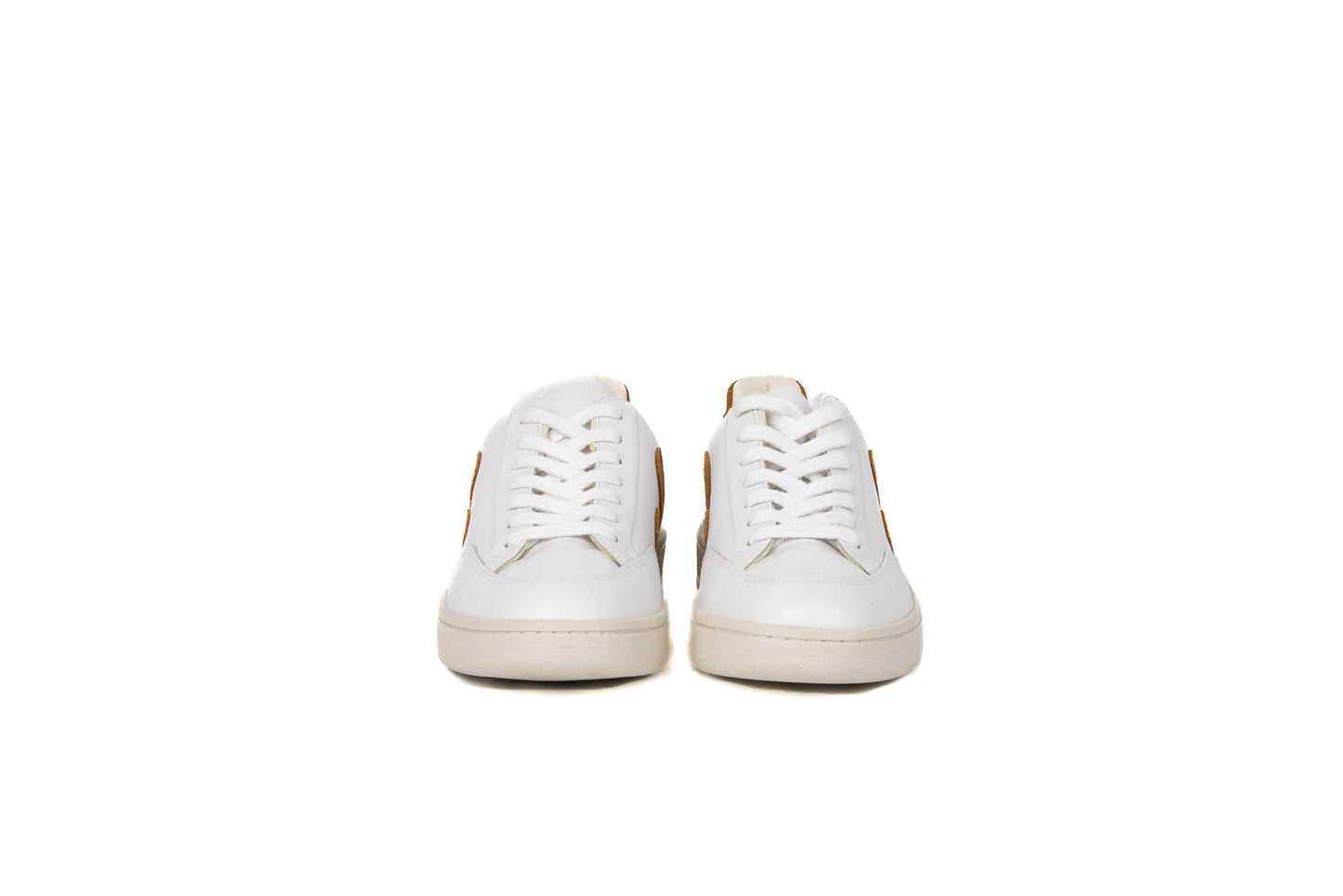 VEJA V-12 LEATHER WHITE CAMEL