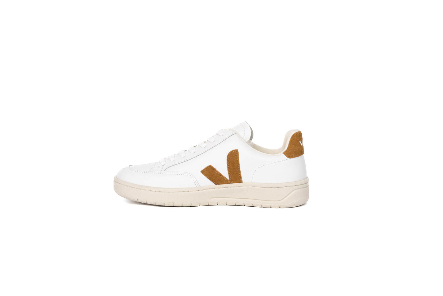 VEJA V-12 LEATHER WHITE CAMEL