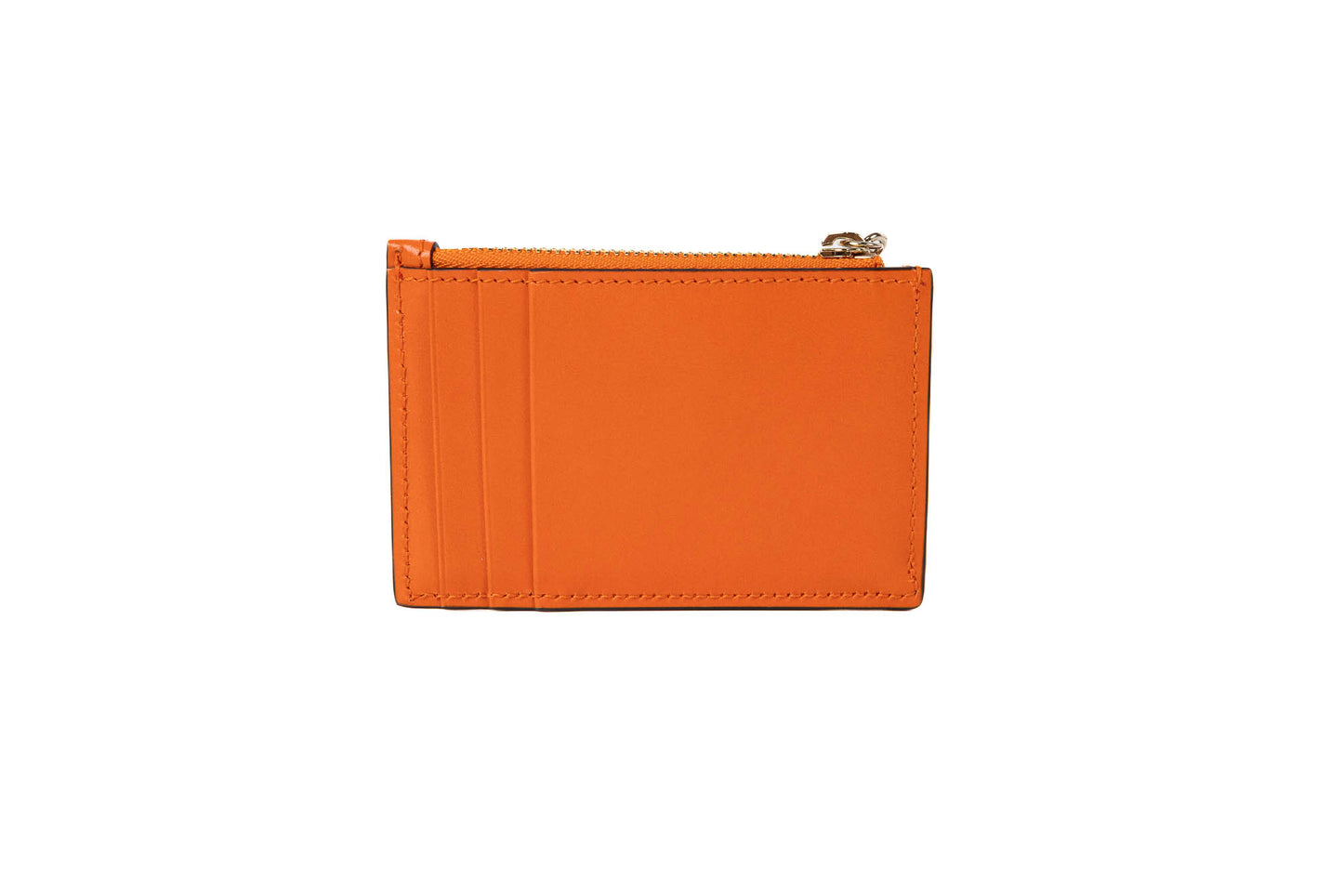 GUCCI ZIPPER CARD HOLDER CANVAS GG ORANGE
