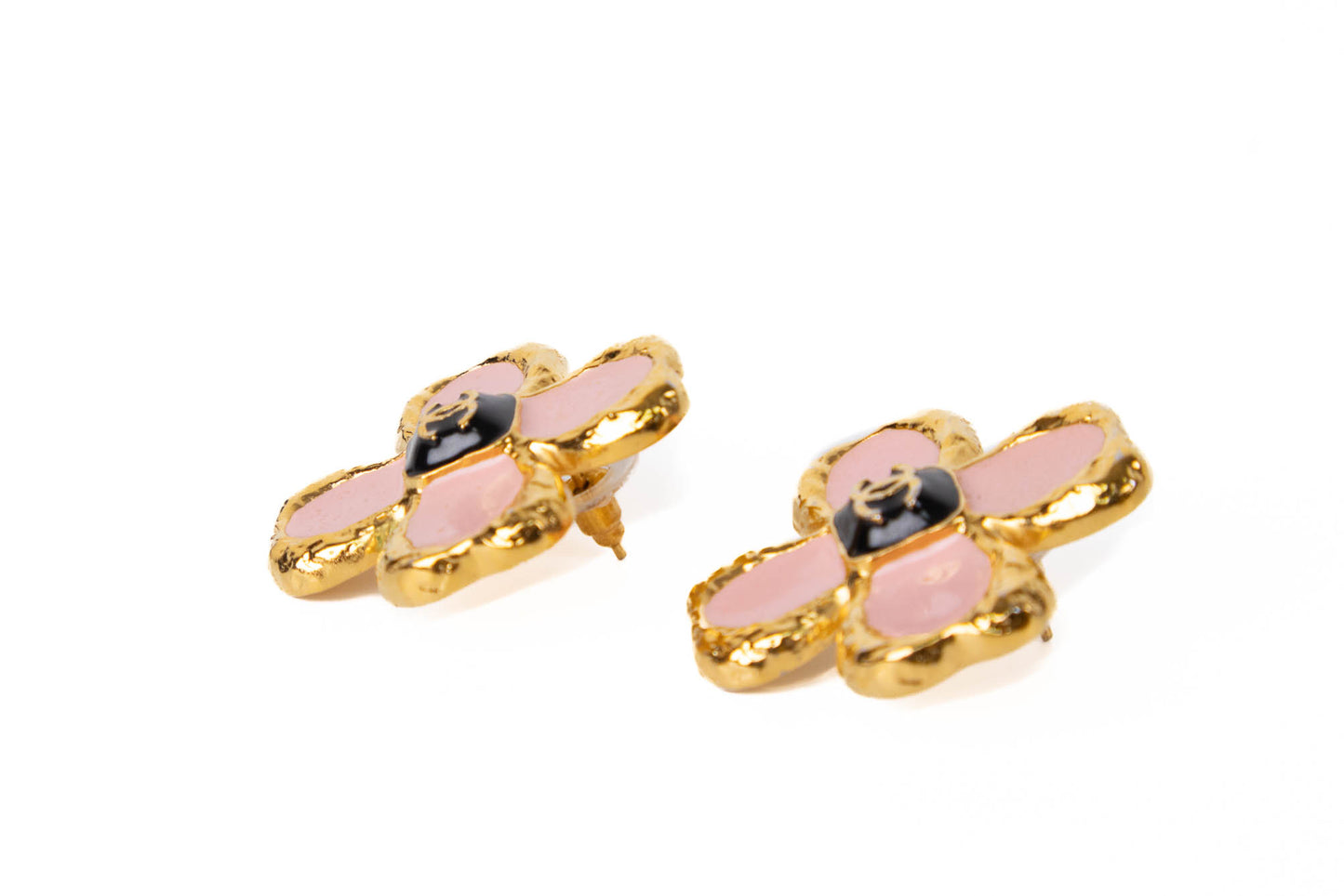 ARETES CHANEL PINK FLOWER