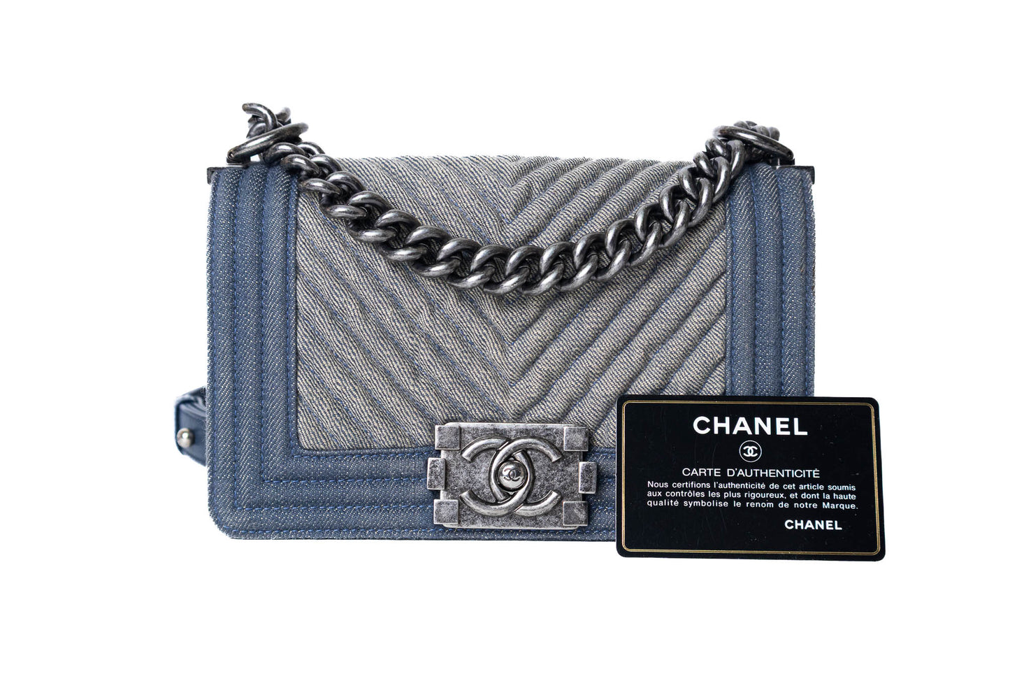CHANEL BOY DENIM