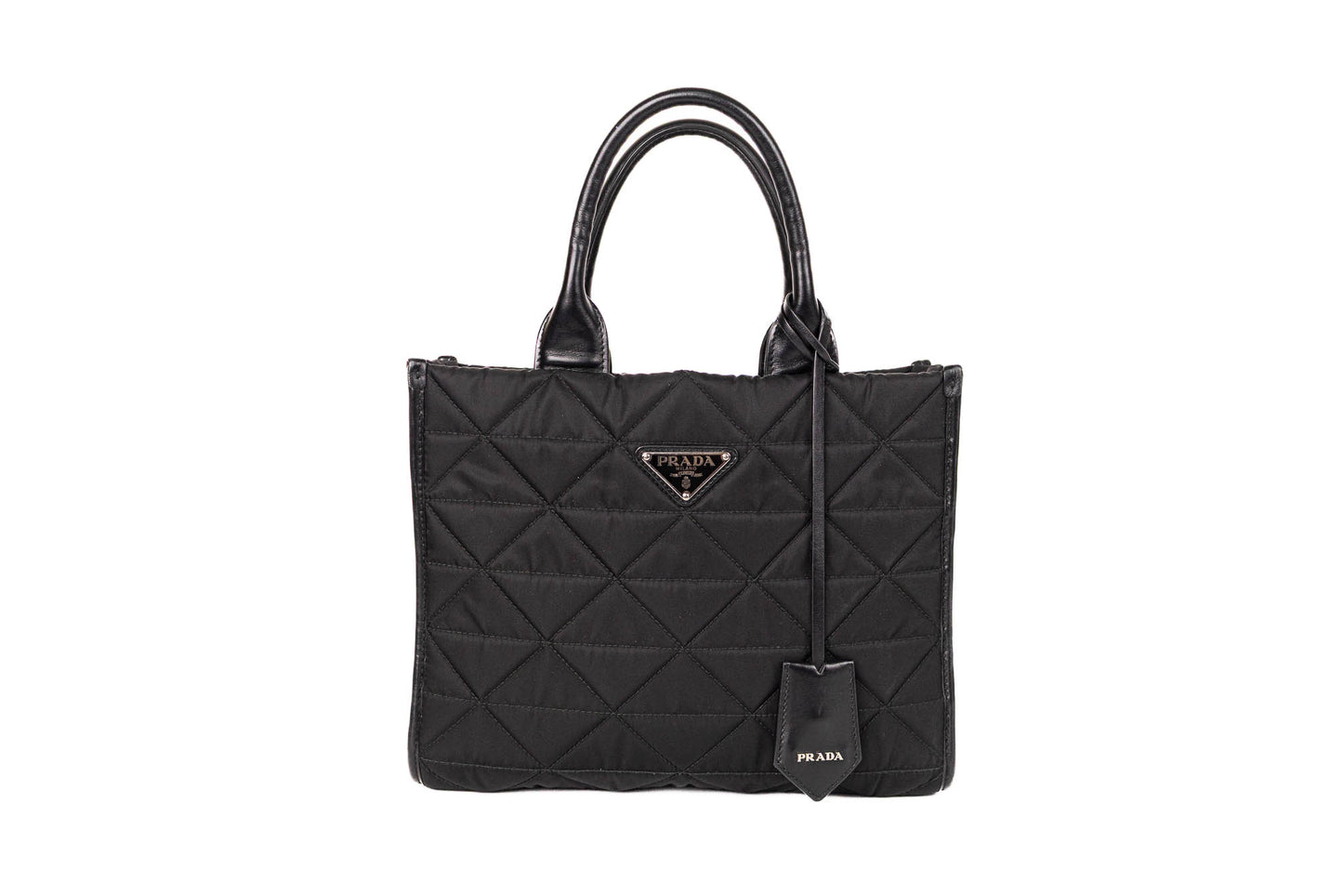 PRADA TRIANGLE LOGO TOTE RE-NYLON