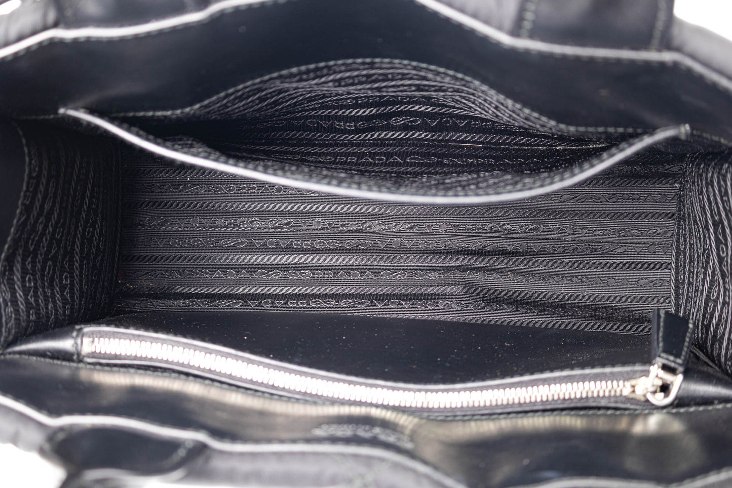 PRADA TRIANGLE LOGO TOTE RE-NYLON