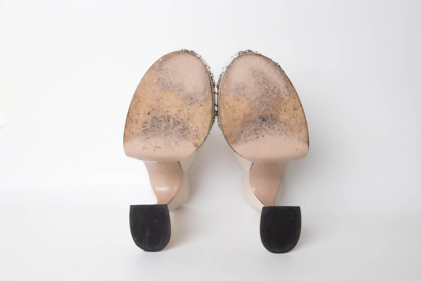 SANDALIAS GUCCI LEATHER PLATFORM SLIDE