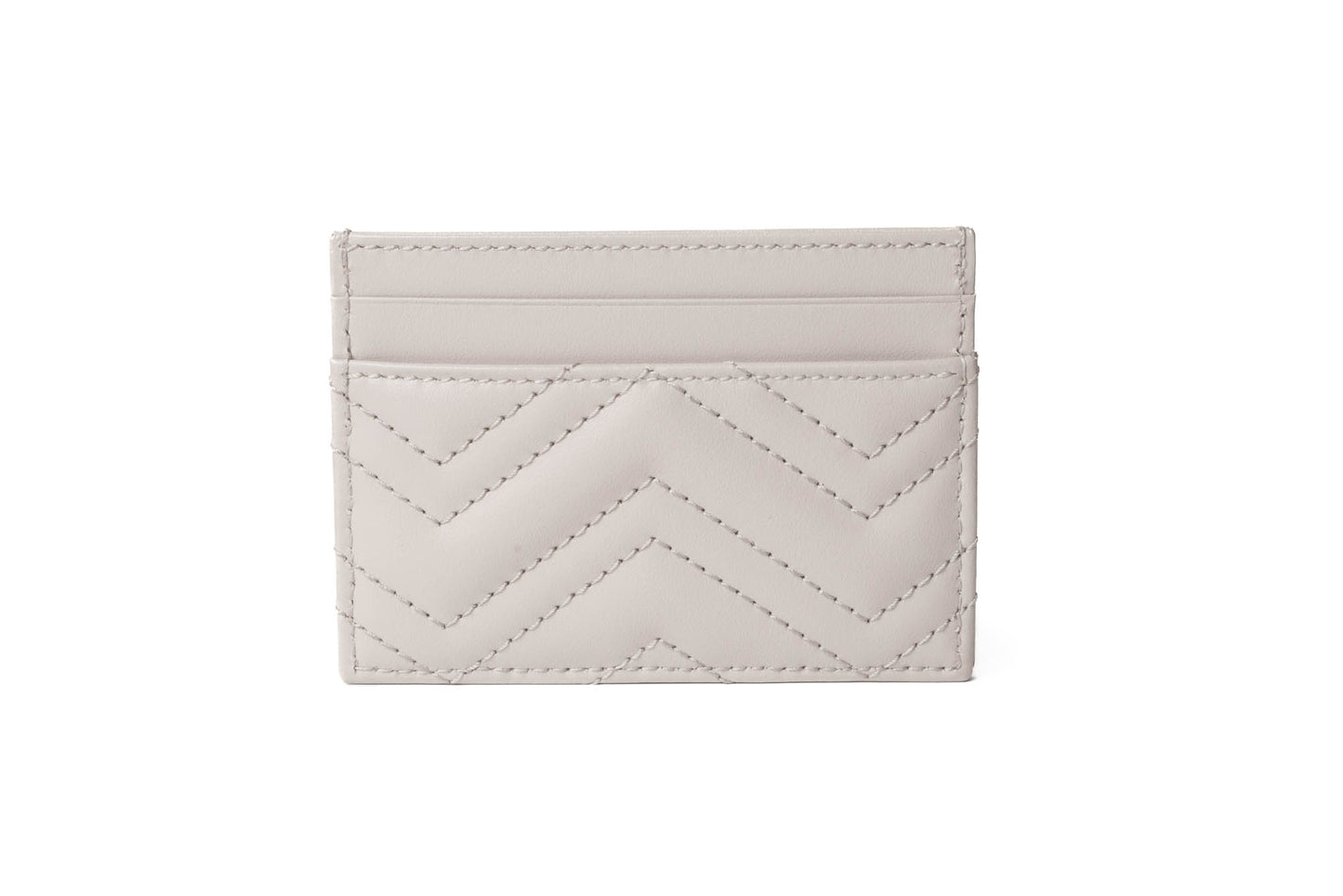 TARJETERO GUCCI MARMONT LEATHER GRIS