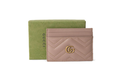 TARJETERO GUCCI MARMONT MATELASSE BEIGE