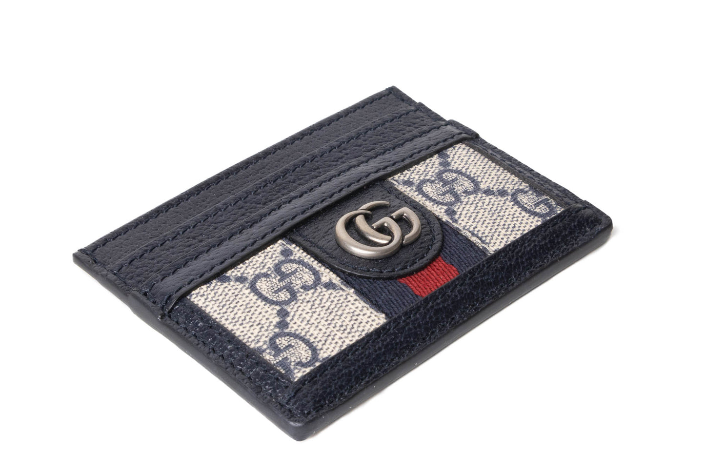TARJETERO GUCCI OPHIDIA GG SUPREME CANVA AZUL