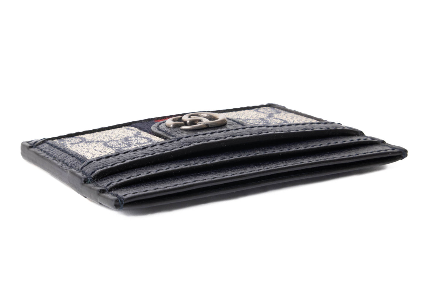 TARJETERO GUCCI OPHIDIA GG SUPREME CANVA AZUL