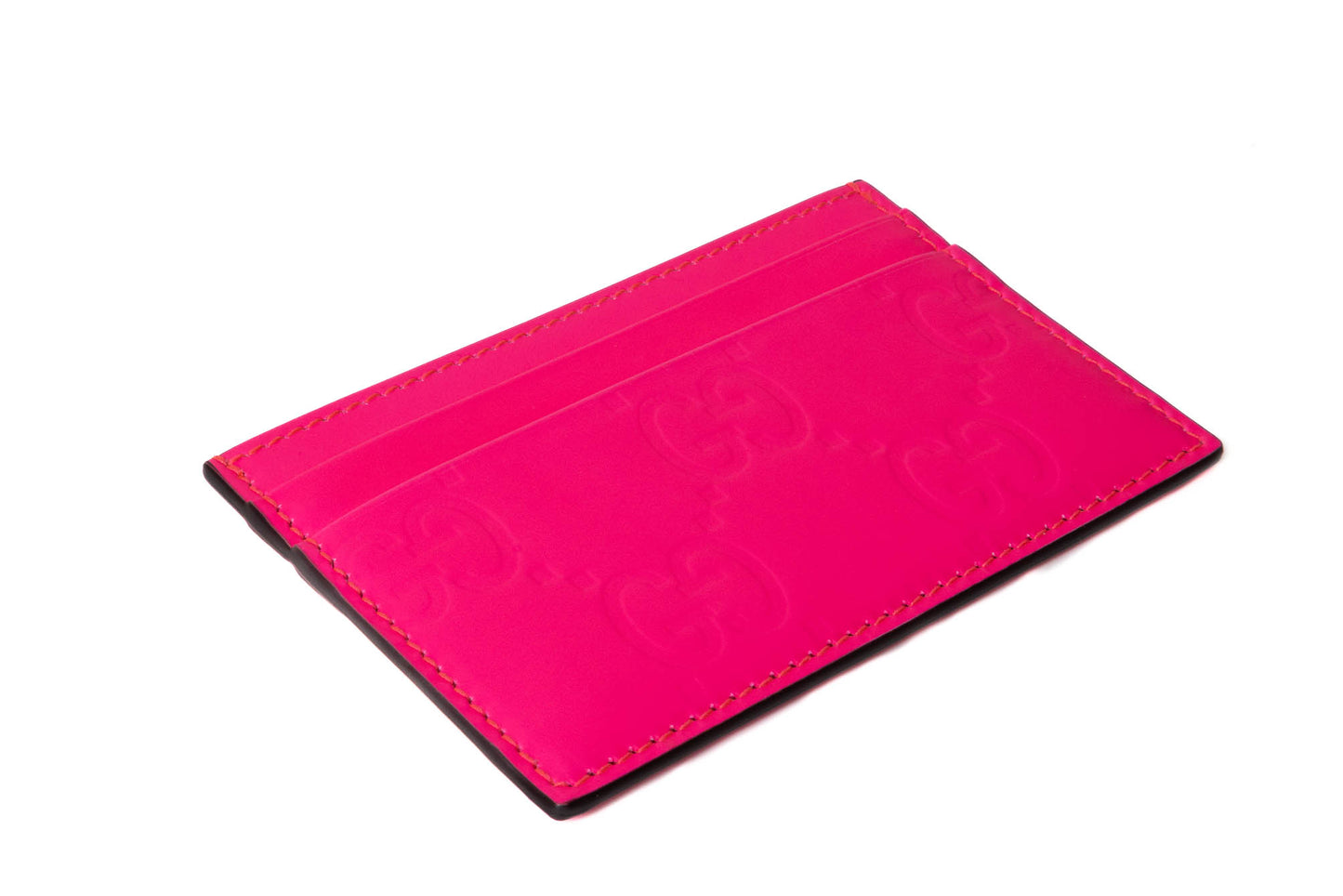 TARJETERO GUCCI MONOGRAM PINK