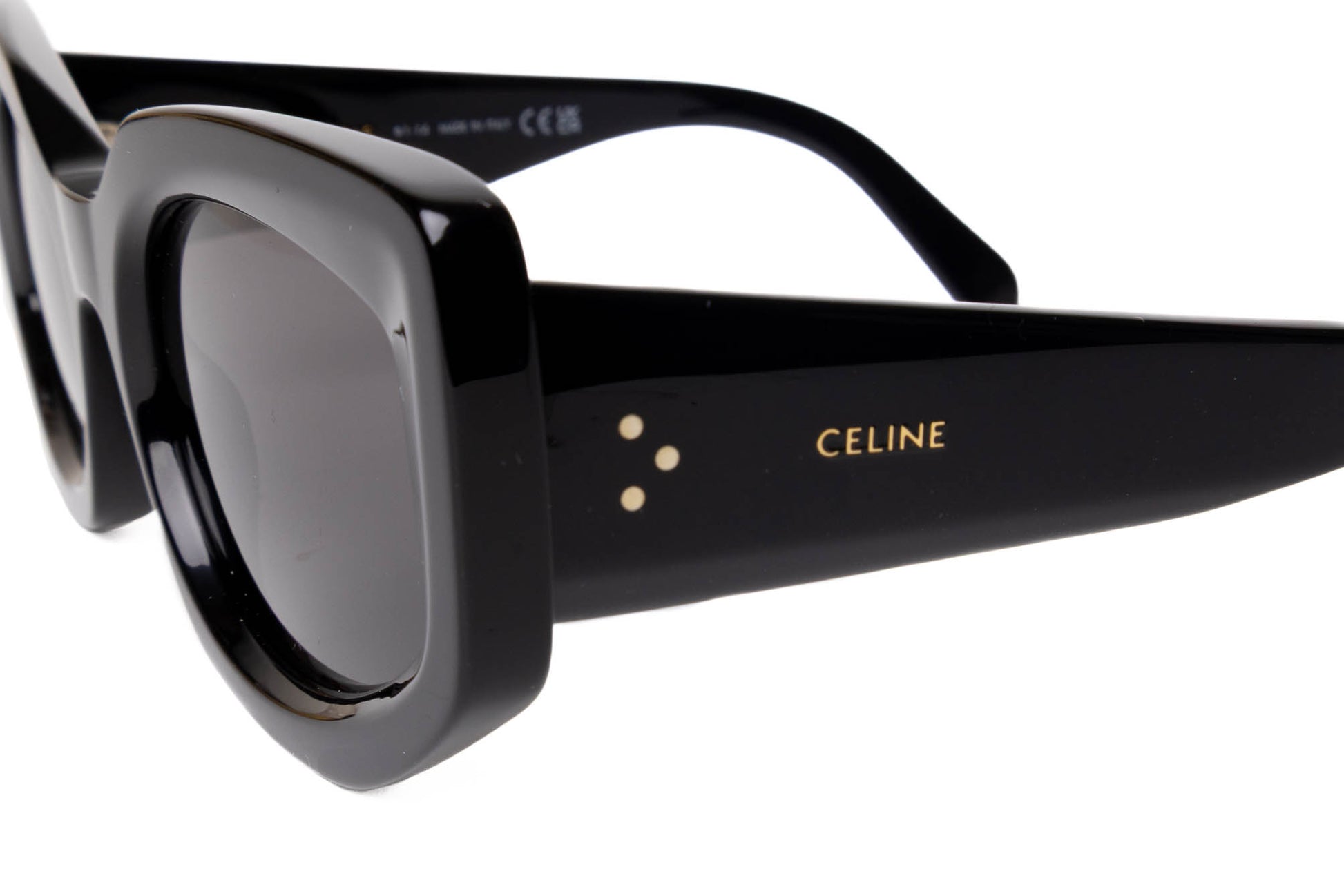 Celine Lentes Celine Bold 3 Dots CAT EYE lentes de sol — vista 2, Luxette