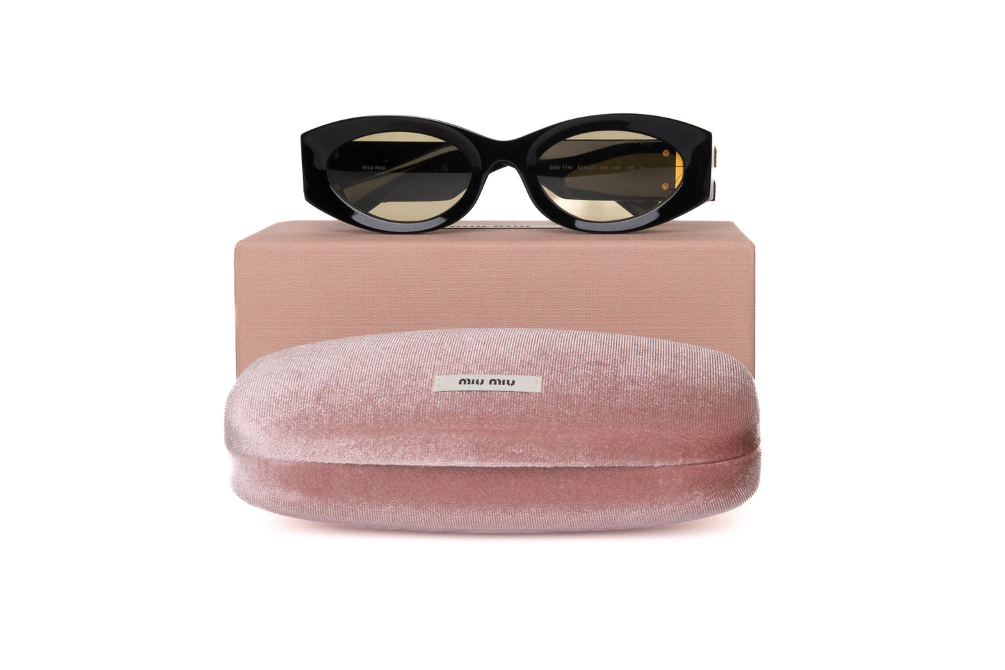 LENTES MIU MIU BLACK - YELLOW OVAL