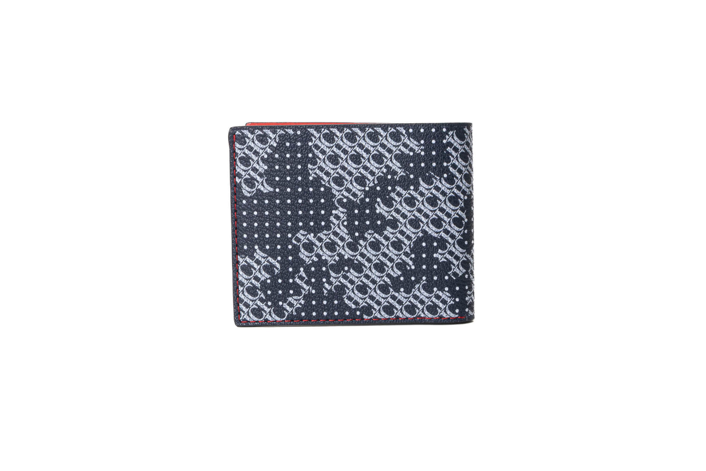 WALLET CH LEATHER AZUL INICIALES Y LUNARES