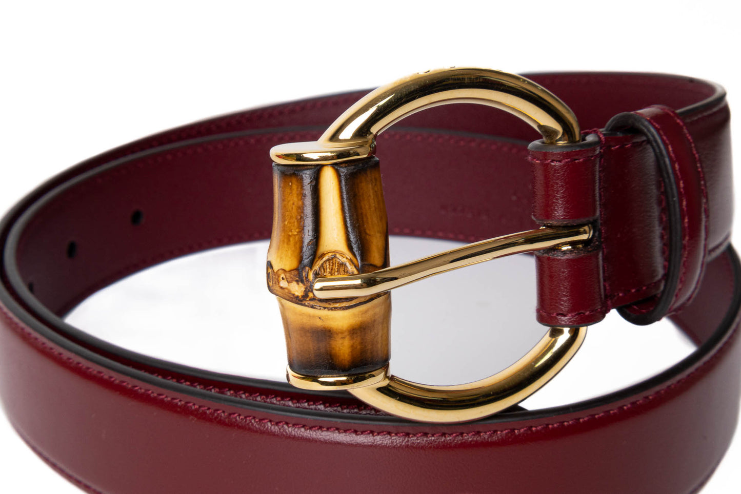 CINTURÓN GUCCI GG BAMBOO LEATHER