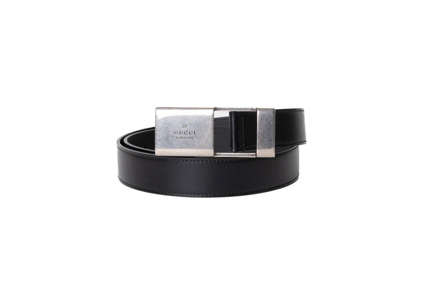 CINTURÓN GUCCI LEATHER NEGRO