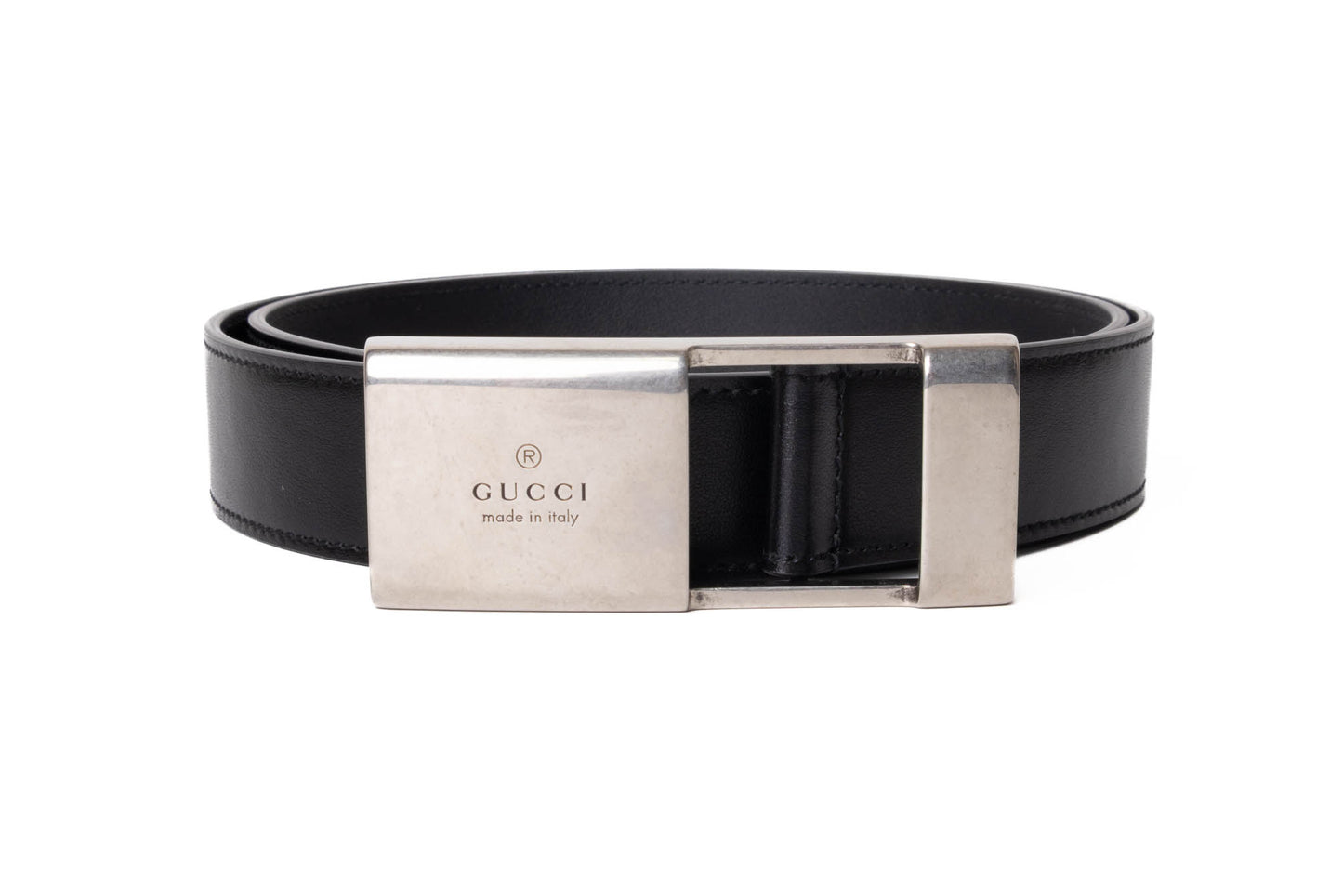 CINTURÓN GUCCI LEATHER NEGRO