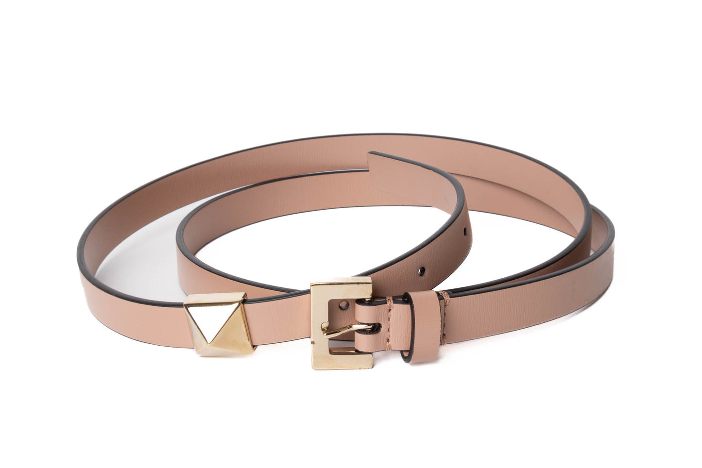 CINTURÓN VALENTINO GARAVANI NUDE LEATHER