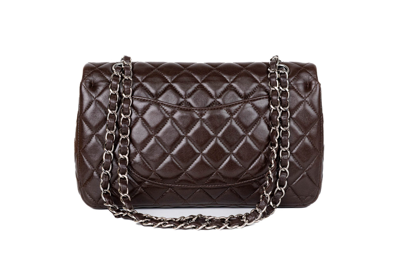 CHANEL CLASSIC DOUBLE FLAP BAG MEDIUM CHOCOLATE
