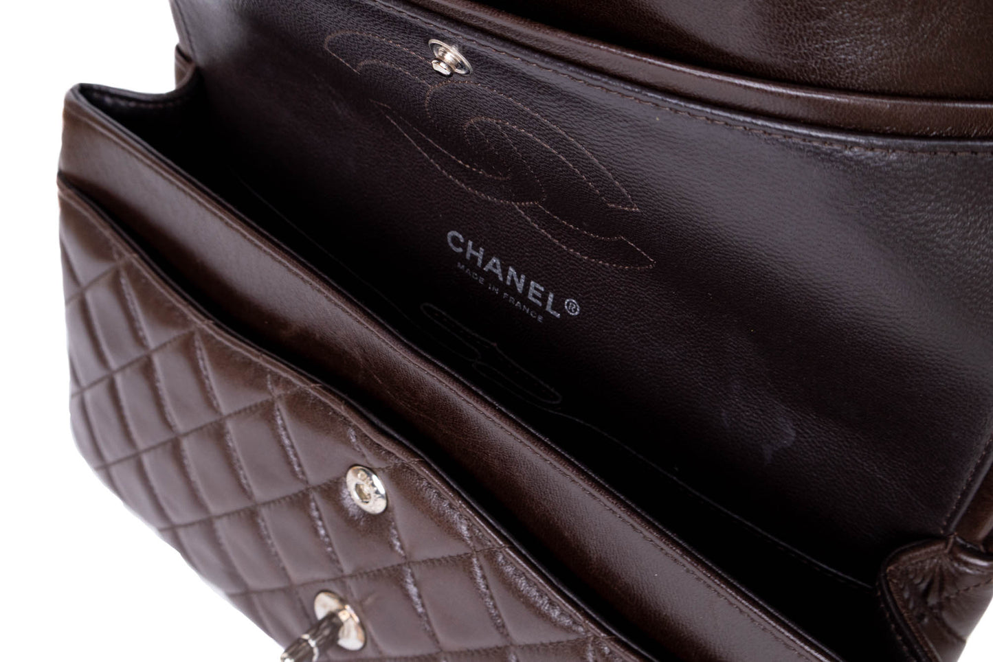 CHANEL CLASSIC DOUBLE FLAP BAG MEDIUM CHOCOLATE