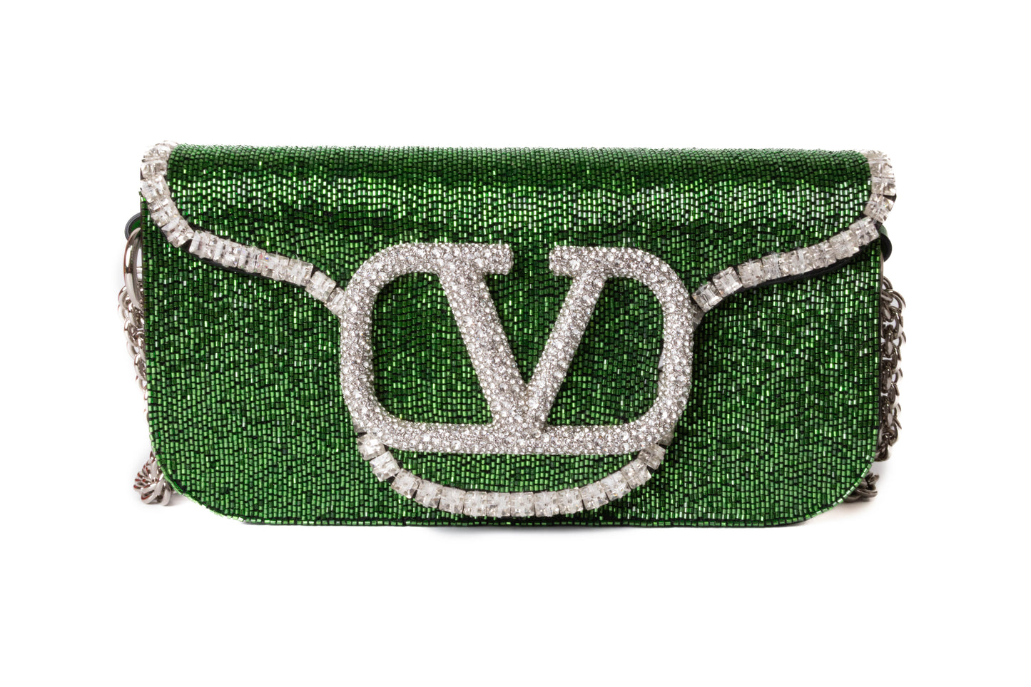 Valentino Garavani Loco Crystal Embellished Beaded bolso — vista 3, Luxette