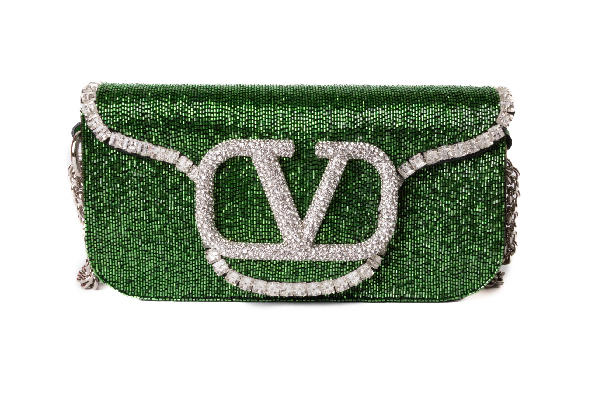 Valentino Garavani Loco Crystal Embellished Beaded bolso — vista 3, Luxette