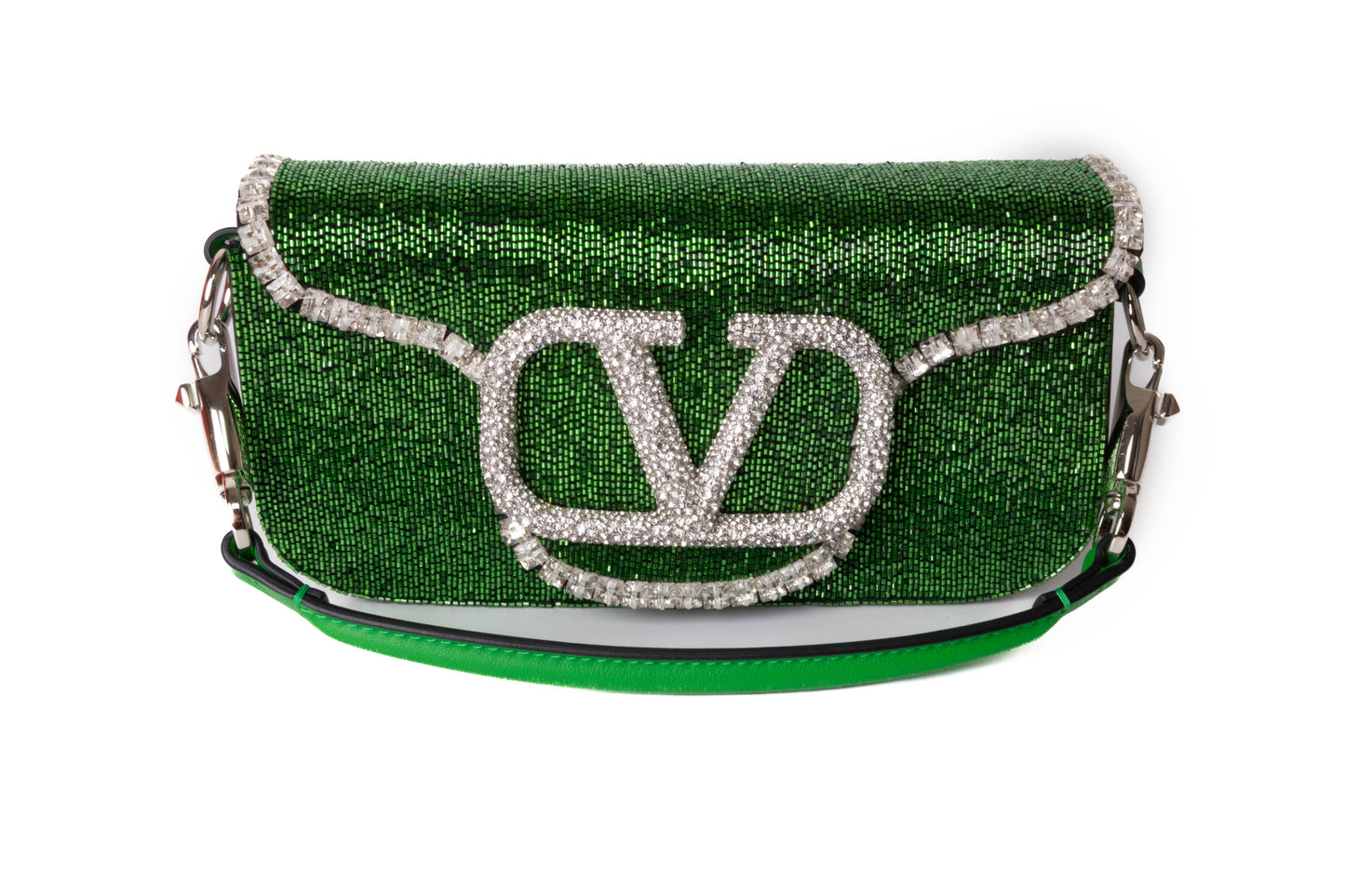 Valentino Garavani Loco Crystal Embellished Beaded bolso — vista 9, Luxette
