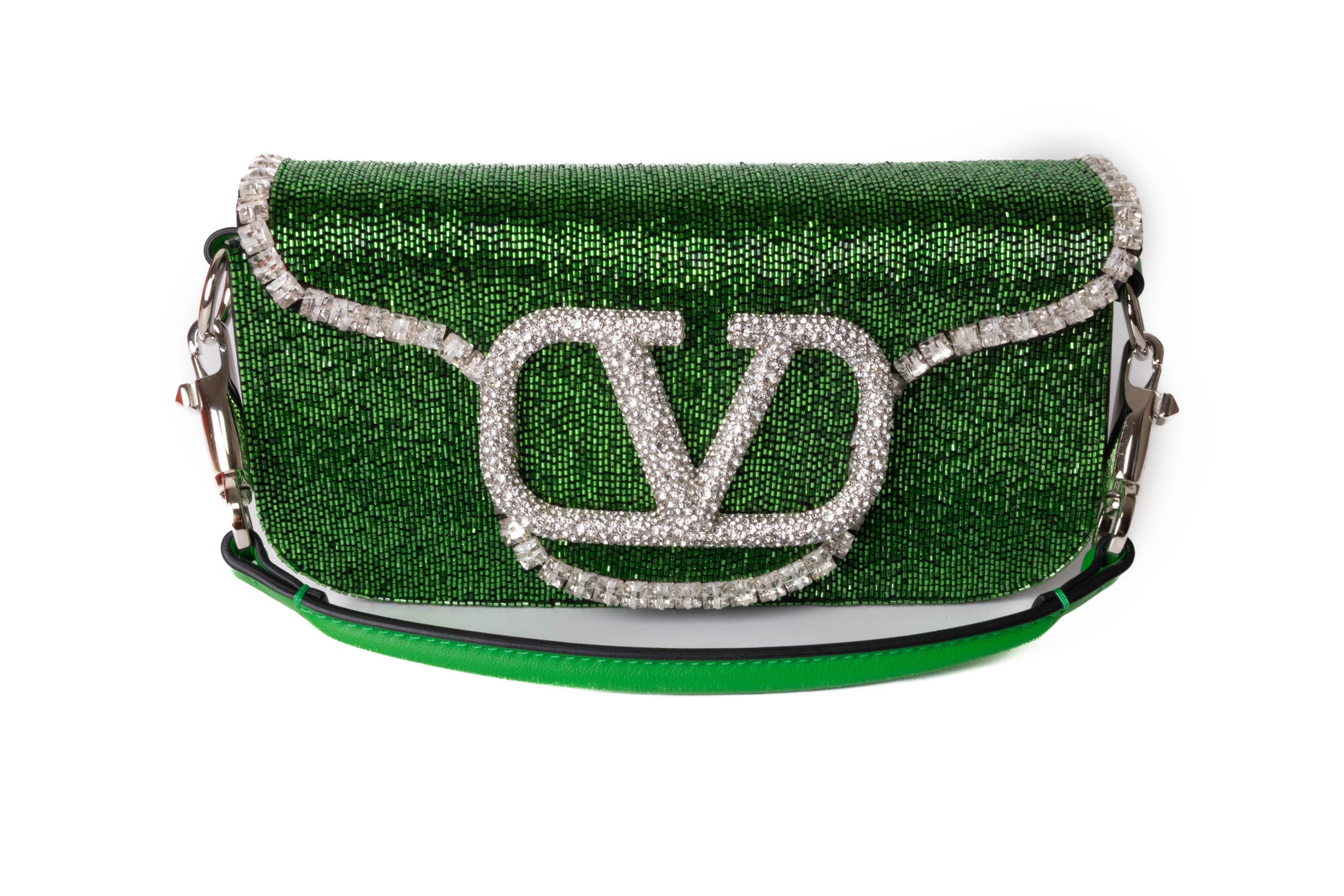 Valentino Garavani Loco Crystal Embellished Beaded bolso — vista 9, Luxette
